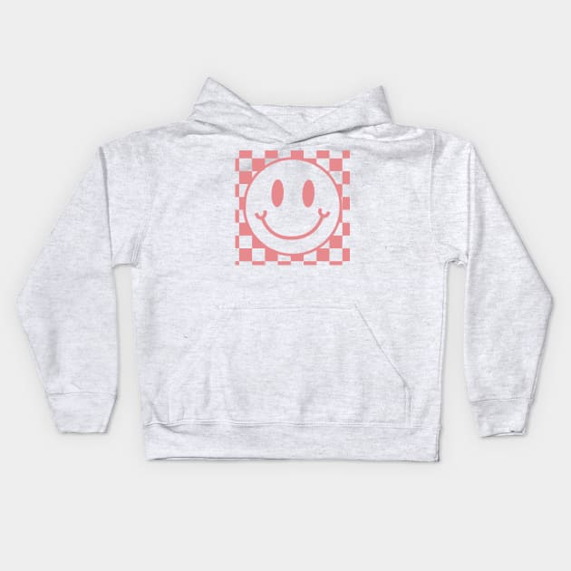 Preppy Smiley Face Kids Hoodie by Taylor Thompson Art